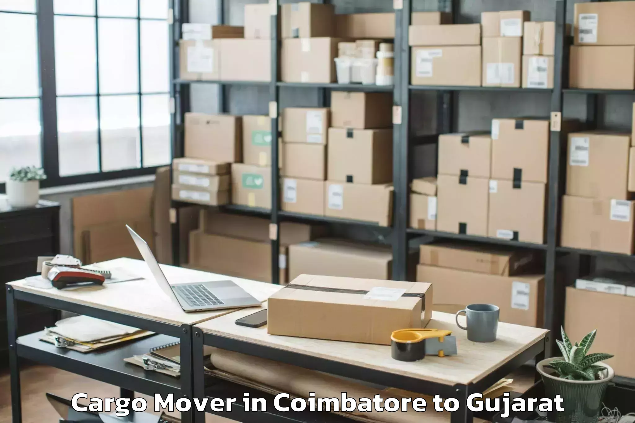 Expert Coimbatore to Gujarat Ayurved University Jam Cargo Mover